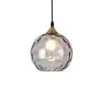 Milano pendant light with smoked glass lampshade