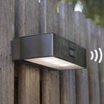 Solar-powered Brick LED sensor outdoor wall light