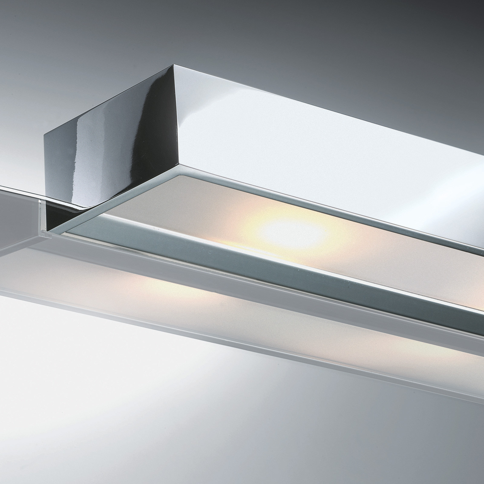 Decor Walther Box 1-40 N Lampă cu oglindă LED 2.700 K - Baie - modern - crom oglindă alb mat - Metal