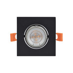 Ugradbena svjetiljka Fibur, crna, 9 cm, GU10 - Prios