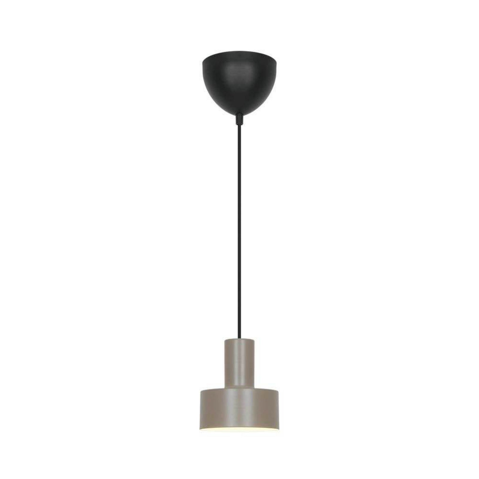 Hanglamp Matis, lichtbruin, Ø 13 cm, metaal