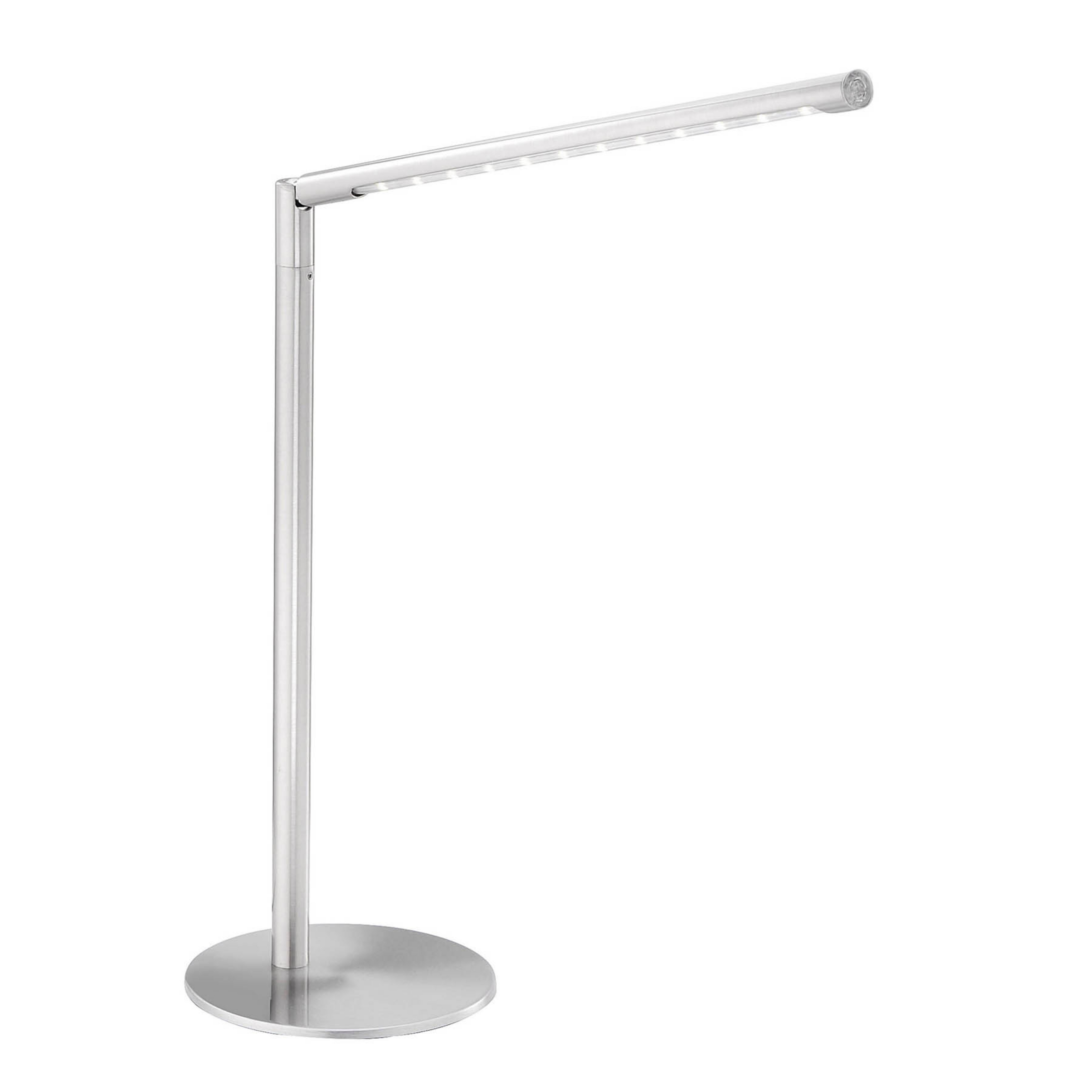 Lampada da tavolo LED Dawda, dimmerabile, acciaio