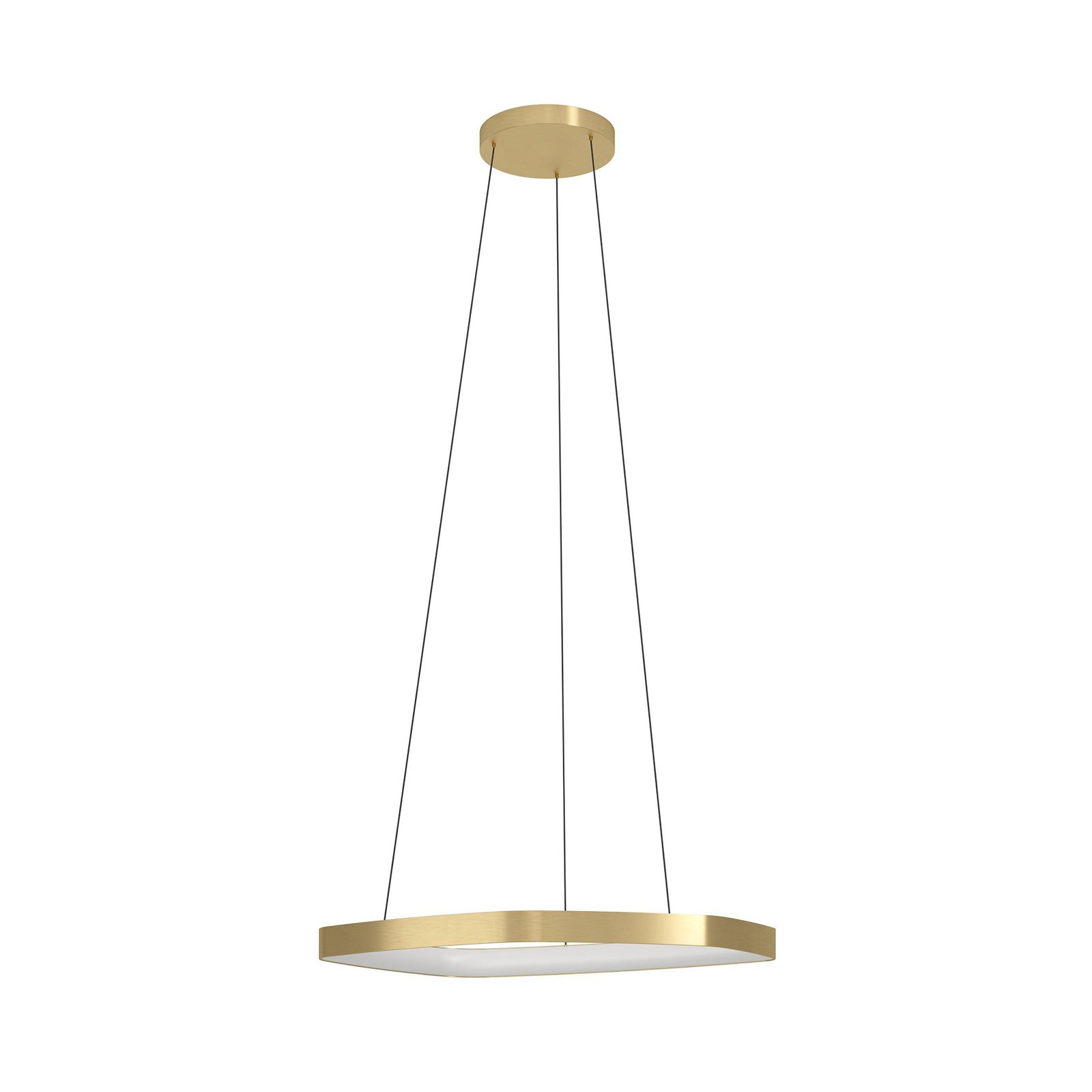 Vallerosa LED pendant light in brass
