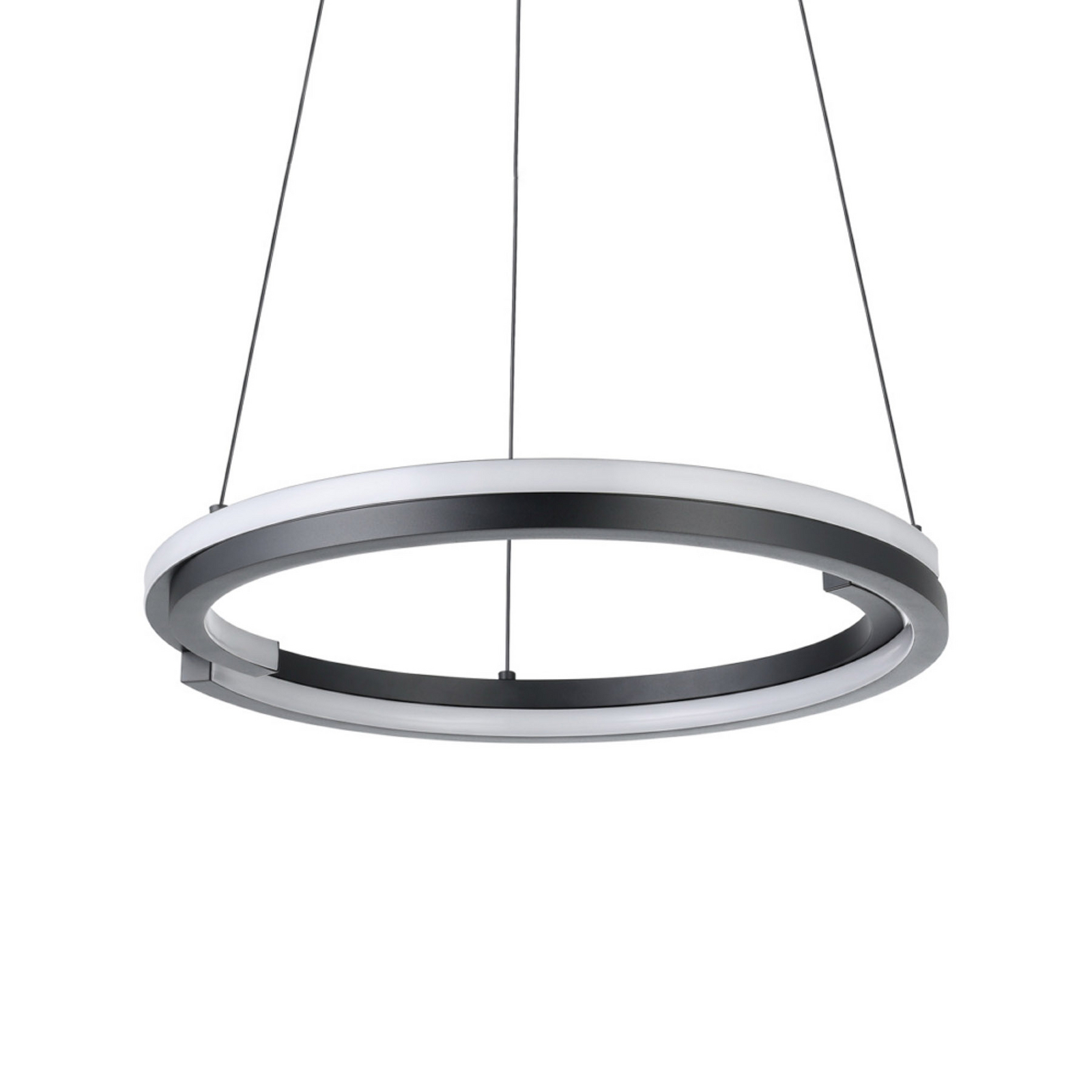 EGLO LED hanglamp MEZZOMONTE, zwart, Ø 48 cm, CCT