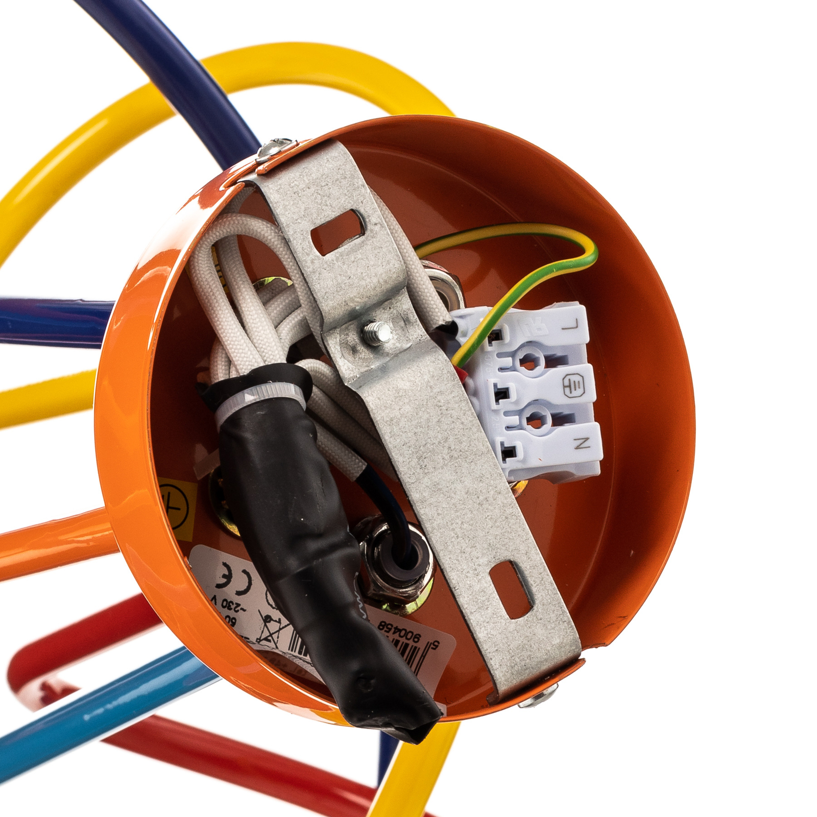 Tarnow ceiling light five-bulb colourful