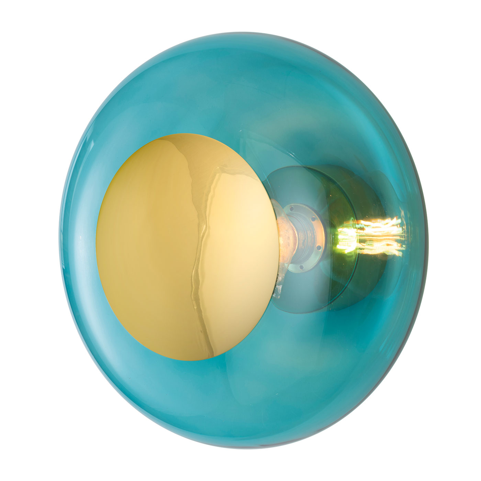 EBB & FLOW Horizon Wandleuchte gold Fassung