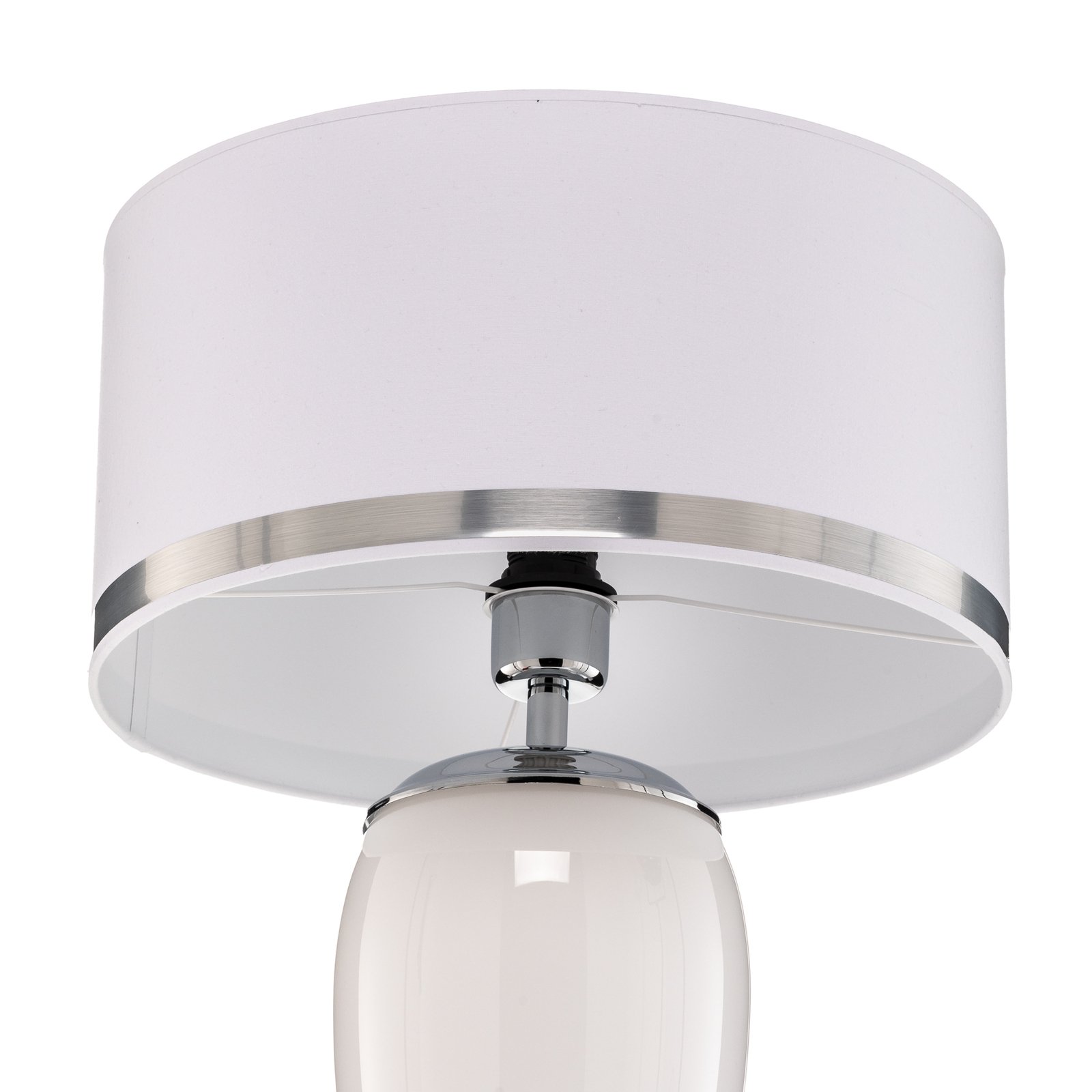 Lund table lamp, white/opal, height 70 cm