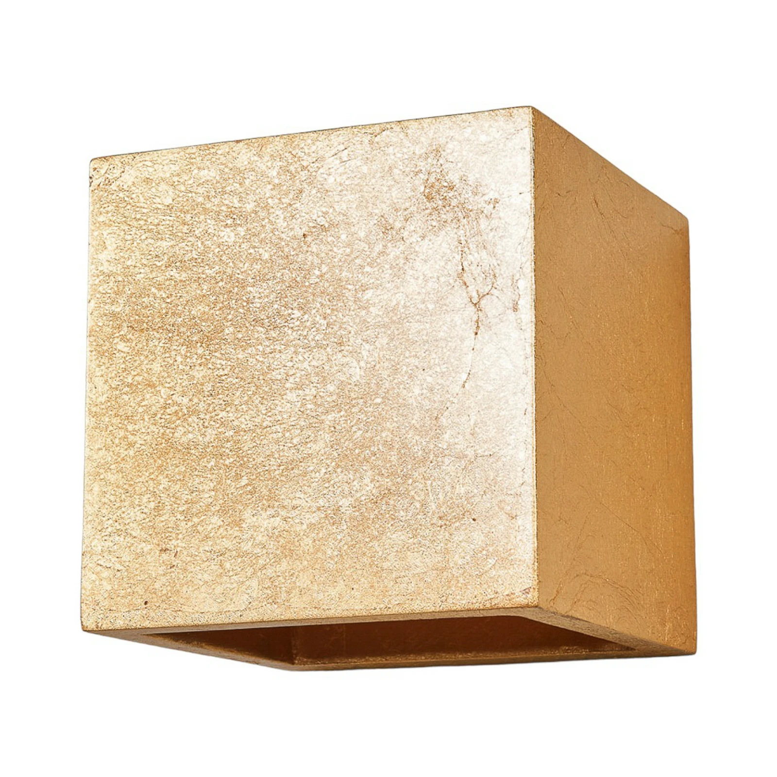 Aplique de pared Lindby Yade, 11 cm, dorado, escayola, G9