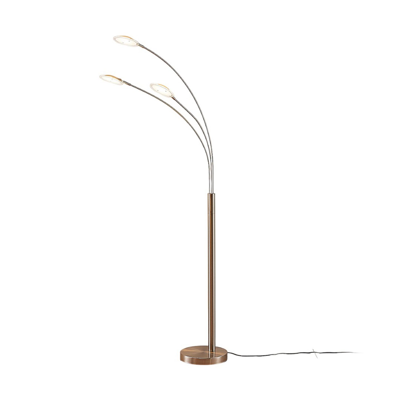 Anea 3 Golvlampa Nickel/White - Lindby