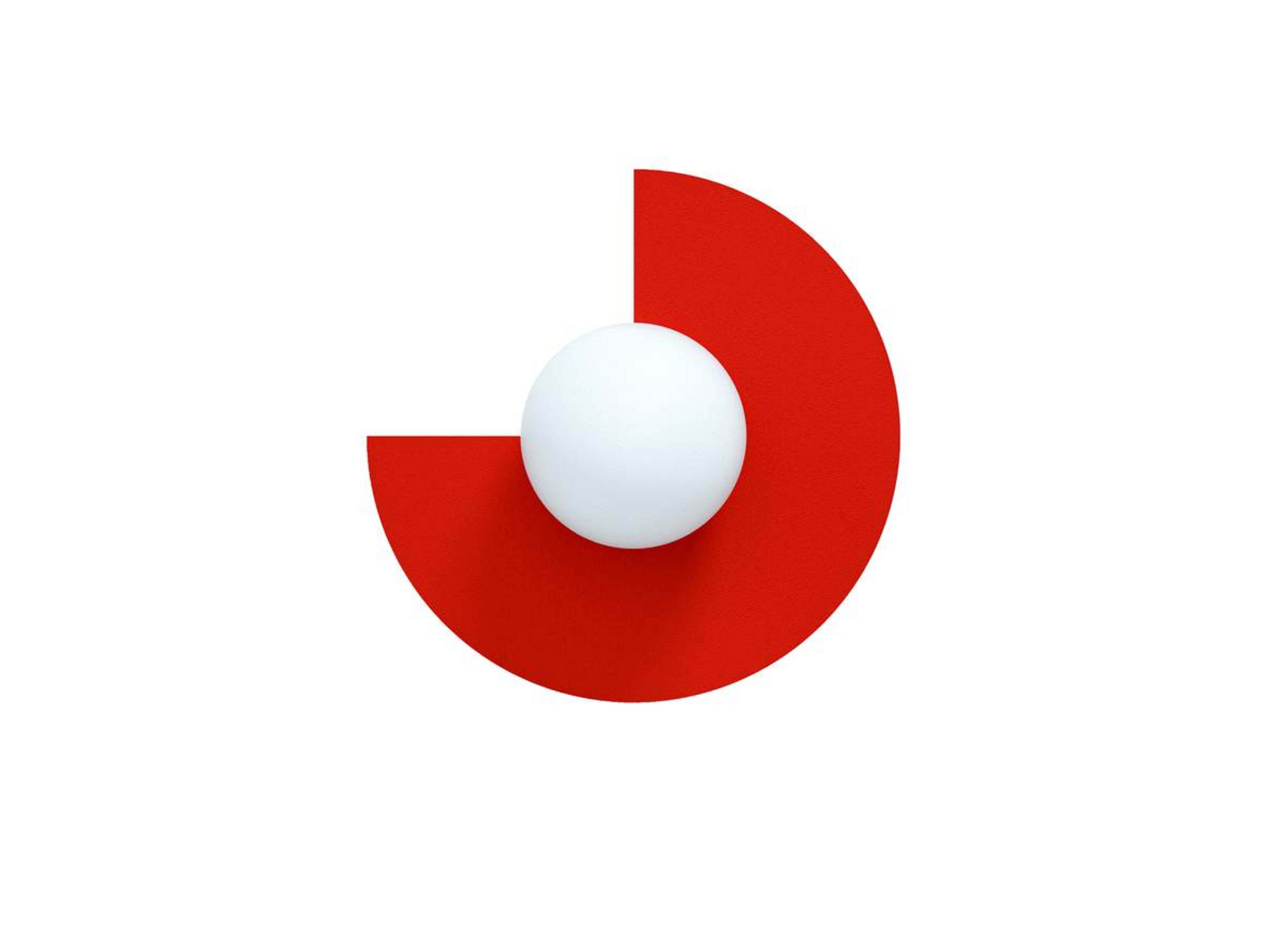Applique murale Candy Big Circle 270 S, rouge - Swedish Ninja
