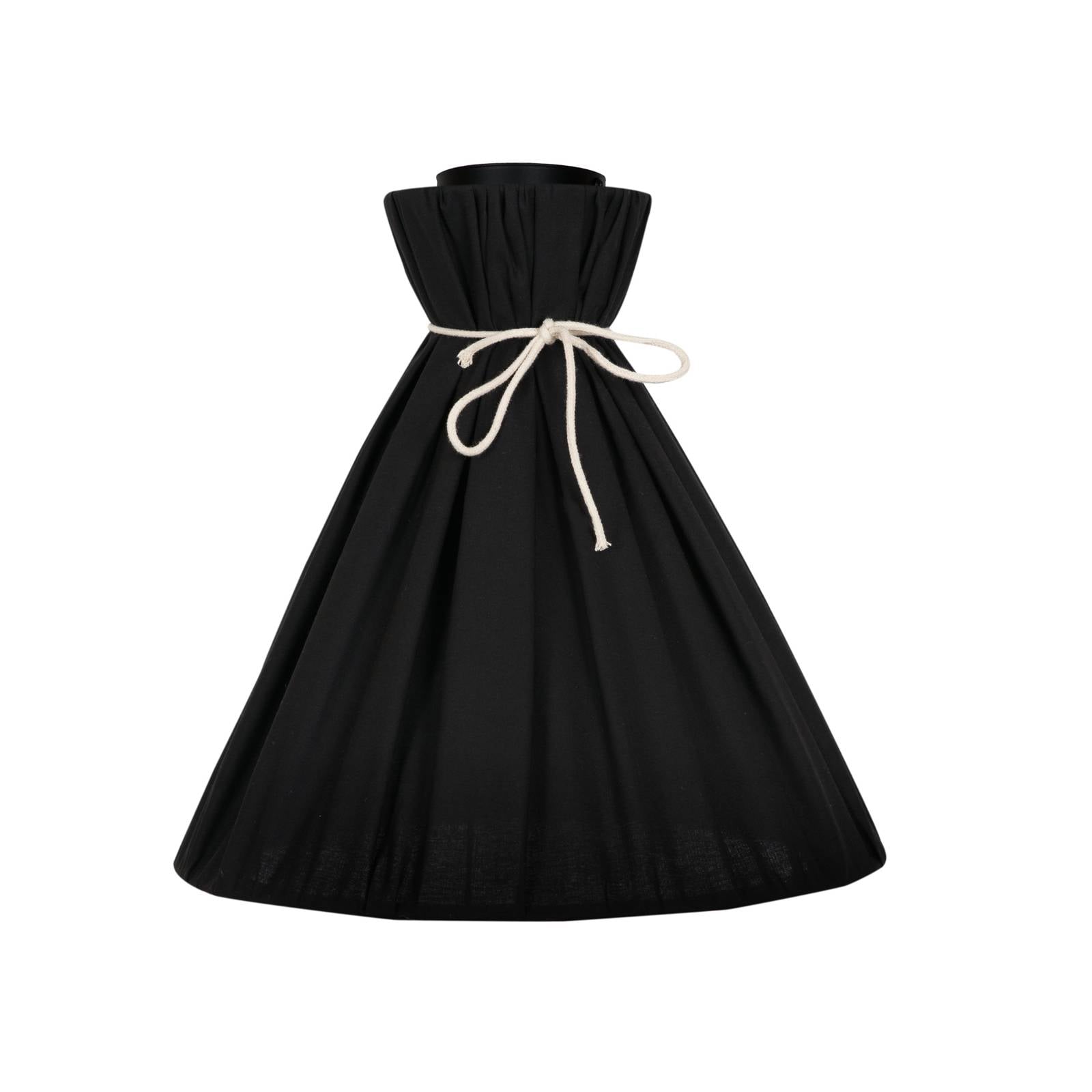 Envostar Ceiling Light - Living / Dining Room - Flush Ceiling Light - dimmable - Country House / Rustic - Black