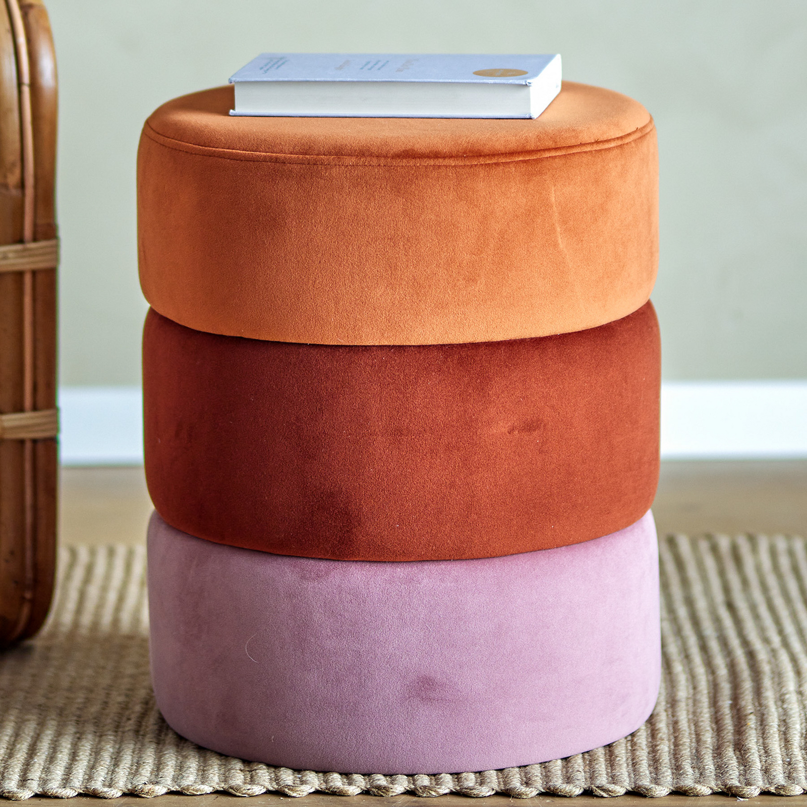 Pouf Bilbao, orange - BLOOMINGVILLE Pouf Bilbao, orange - BLOOMINGVILLE