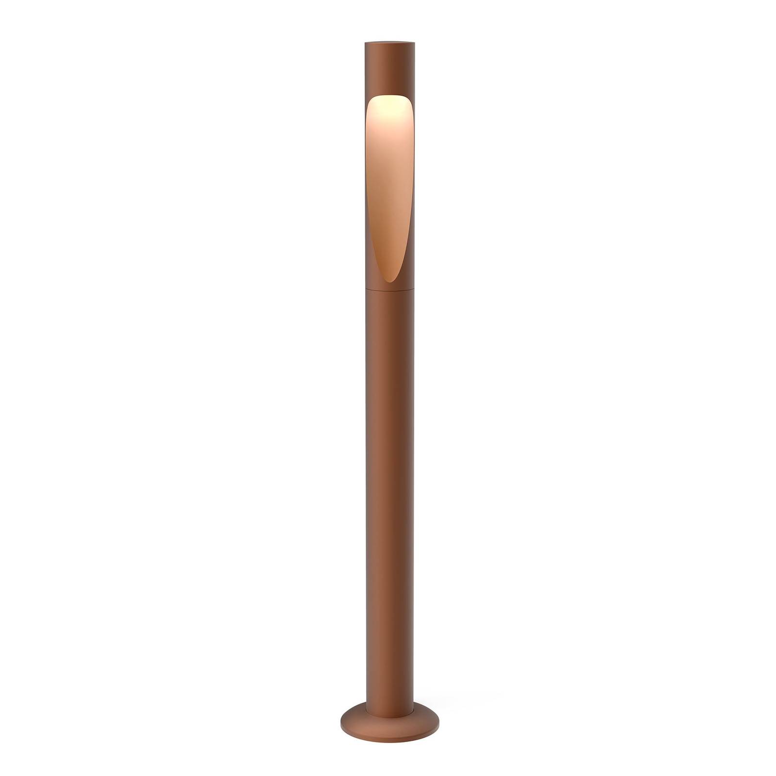 Louis Poulsen Flindt Garden long 930 corten - Outdoor Bollard / Path Light - Design - Brown