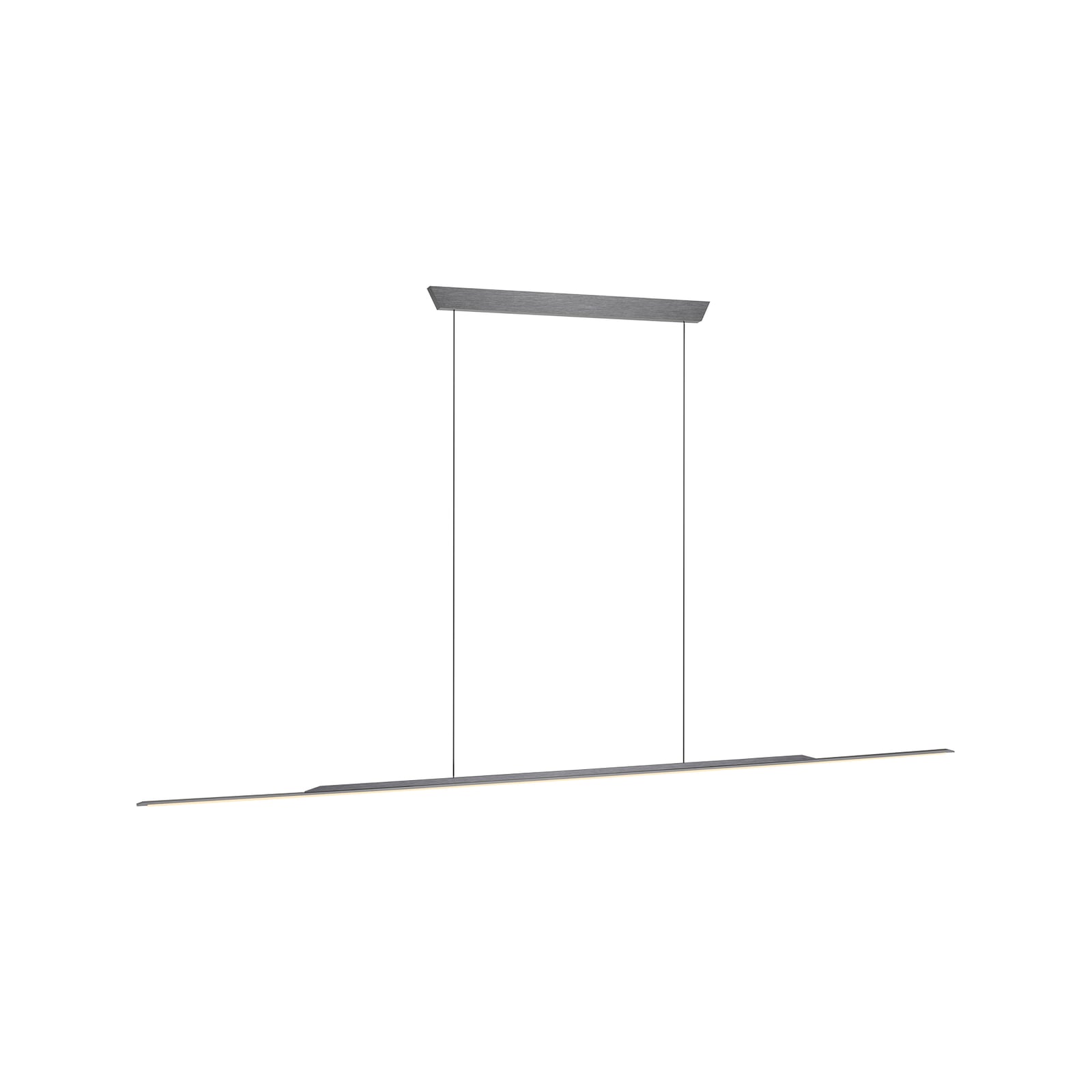 Surface LED-Hängelampe, grau, 160cm, Alu, 3.000 K - PURE