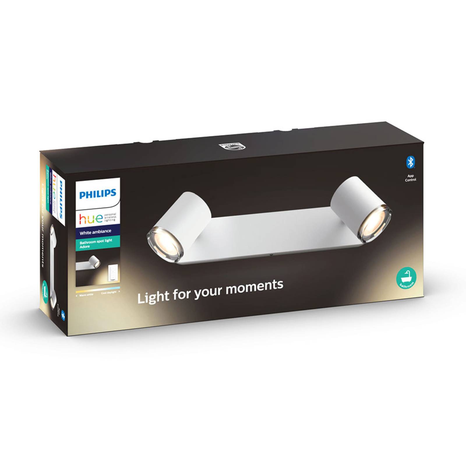 Levně Philips Hue White Ambiance Adore LED spot 2 zdroje
