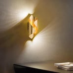 Gedraaide LED wandlamp Nevis uit metaal