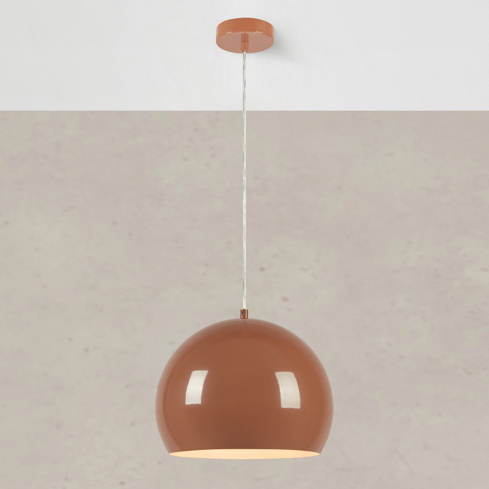 Suspension Pop, Ø 28 cm, marron, métal