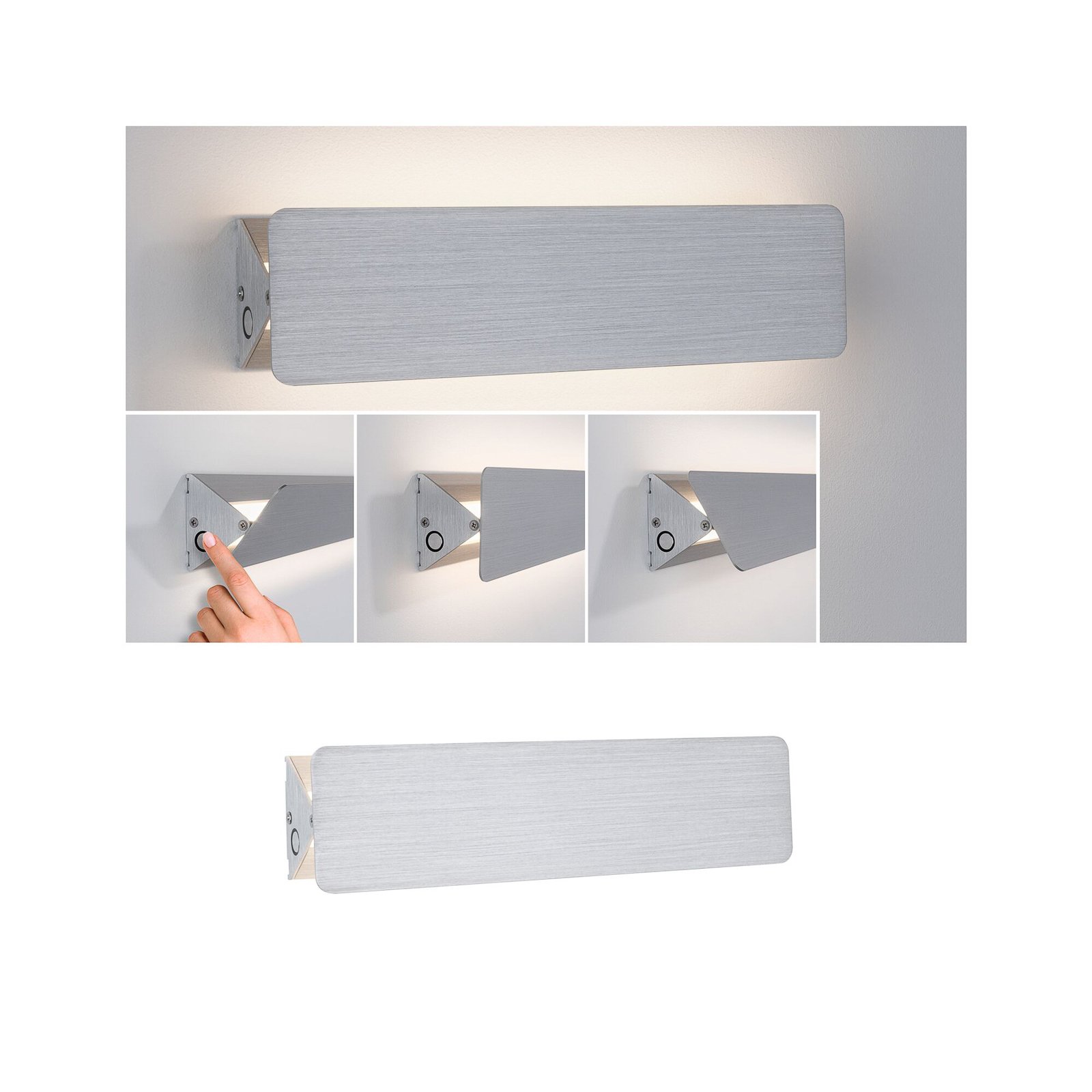 Paulmann Katla LED φωτιστικό τοίχου, πλάτος 31 cm