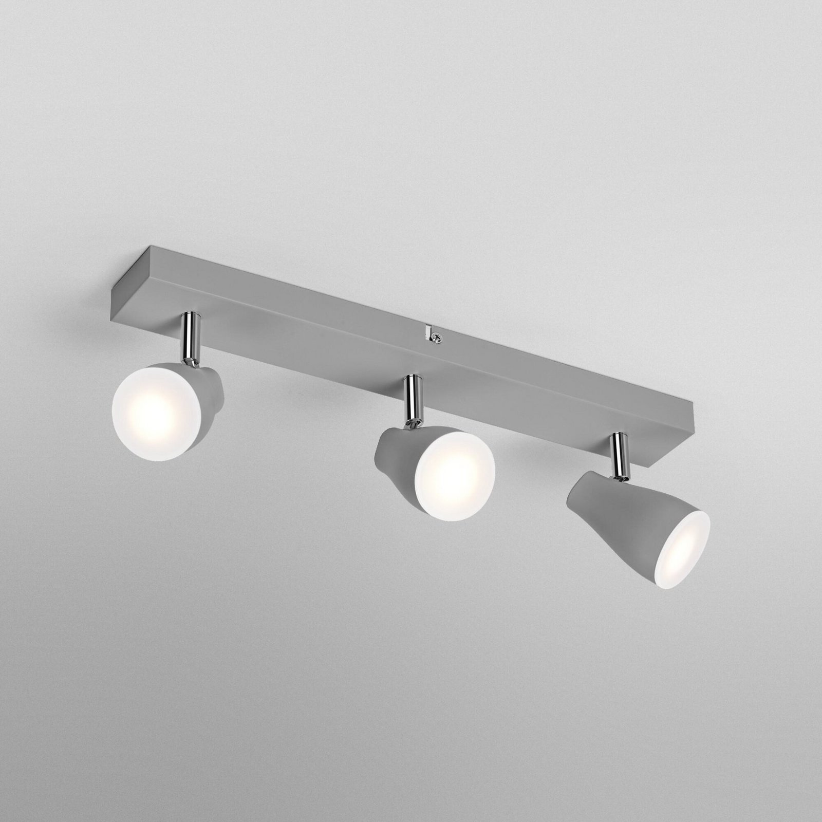 OSRAM plafondspot PEAR, grijs, 3-lamps, GU10-LED 2.700 K