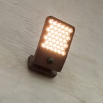 Applique d'extérieur LED et capteur ATLANTIS, gris foncé, 22 cm, IP54