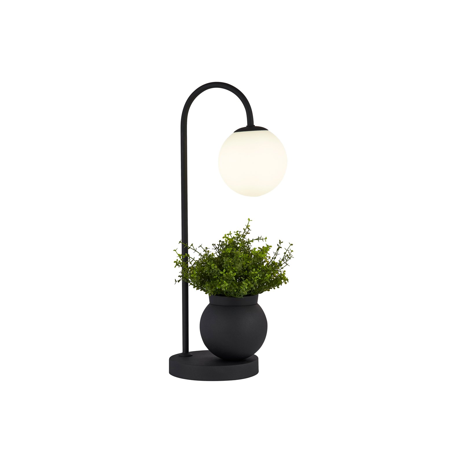 Table lamp X Lunar, flower pot