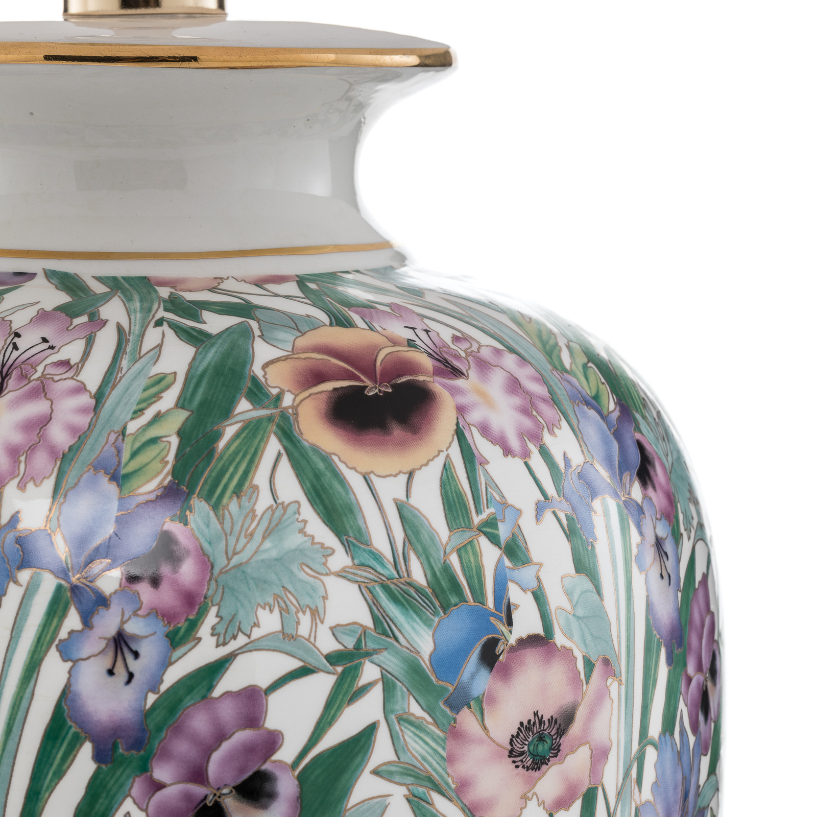KOLARZ Giardino Panse - floral table lamp, 50 cm