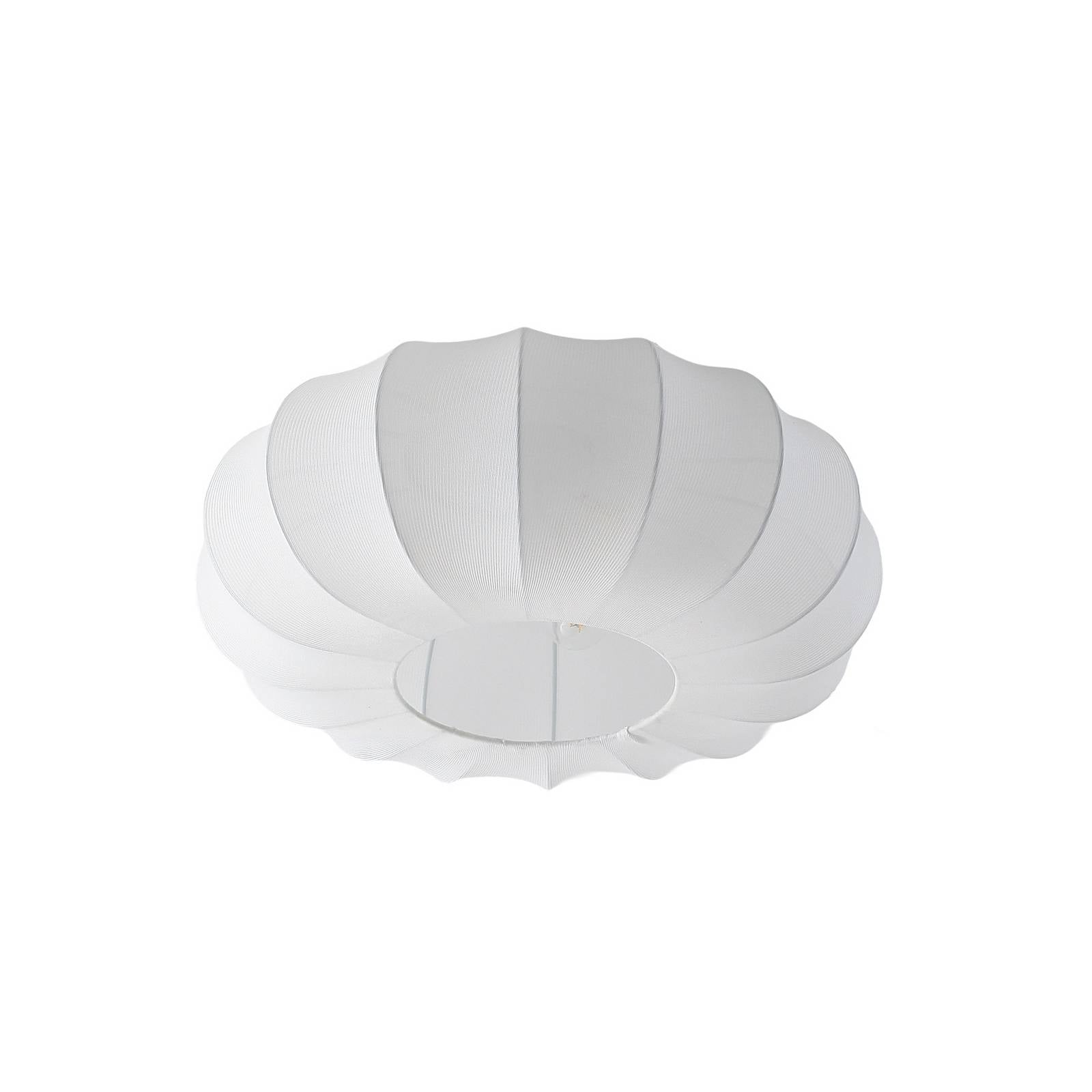 Lindby Deckenleuchte Helin, weiß, Ø 60 cm, Textil, 3 x E27
