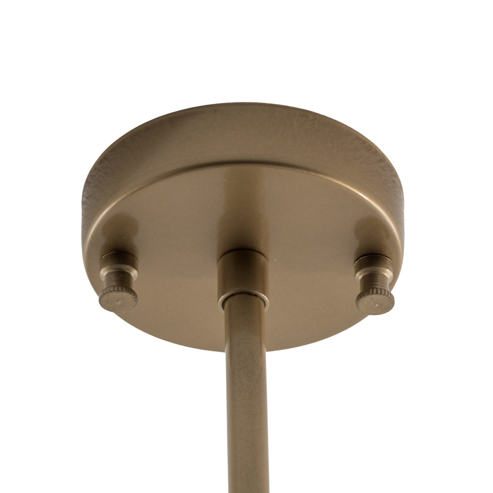 Stropné svietidlo Atmaca, 3-pl., zlatá antik, sklo, 60 cm