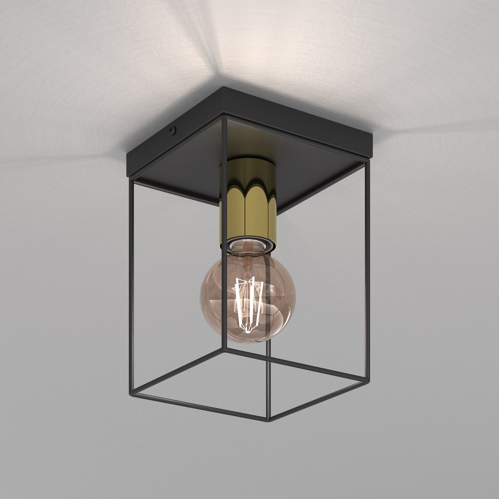 Anna ceiling light, metal, 1-bulb