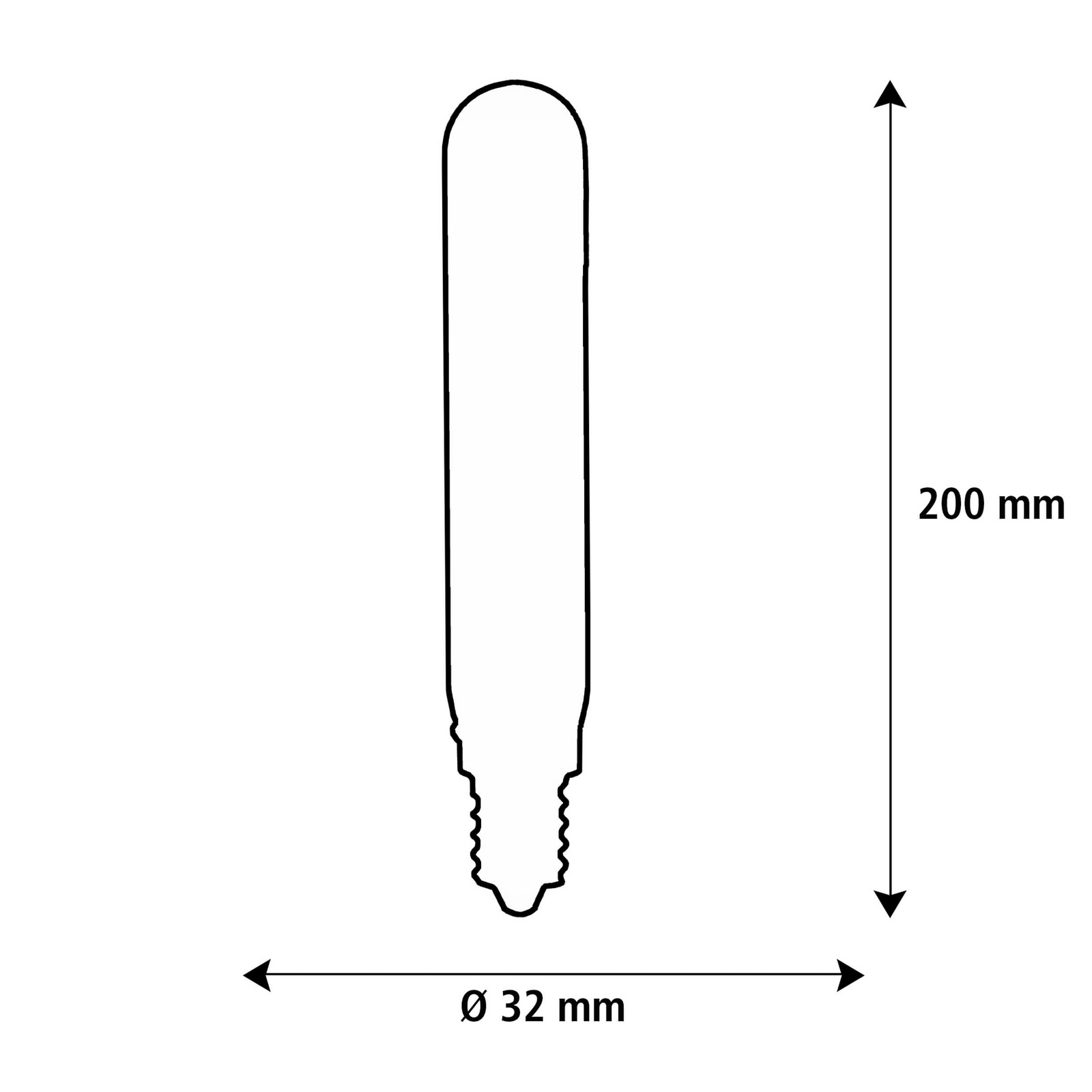 SEGULA LED Elegant Line E27 3W Tubo 2700 K Filamento atenuable