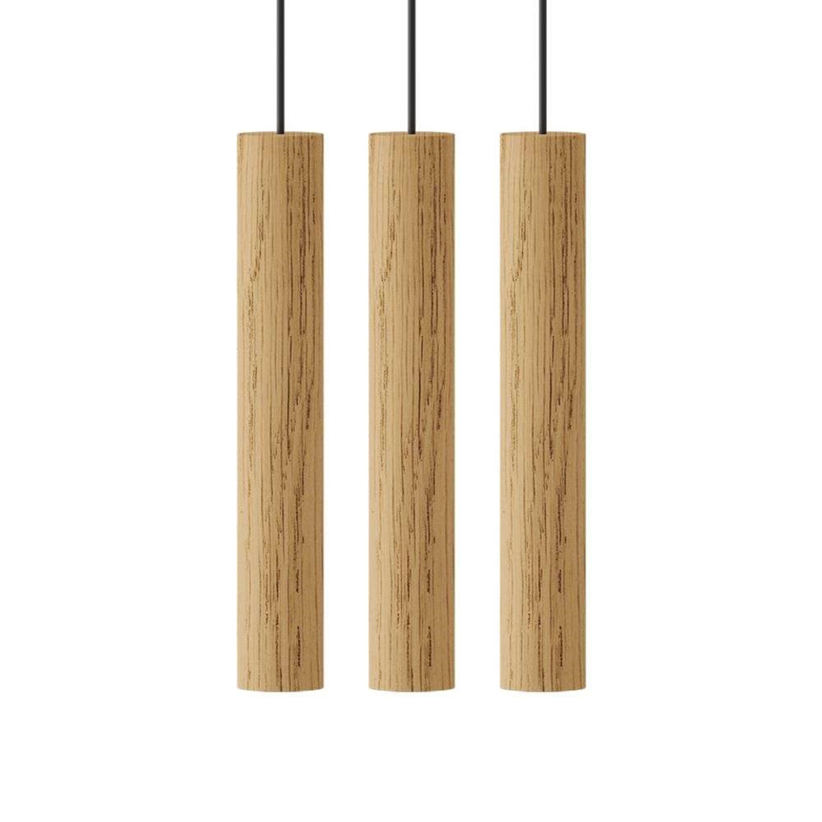 Chimes Cluster 3 Lustră Pendul Oak - UMAGE