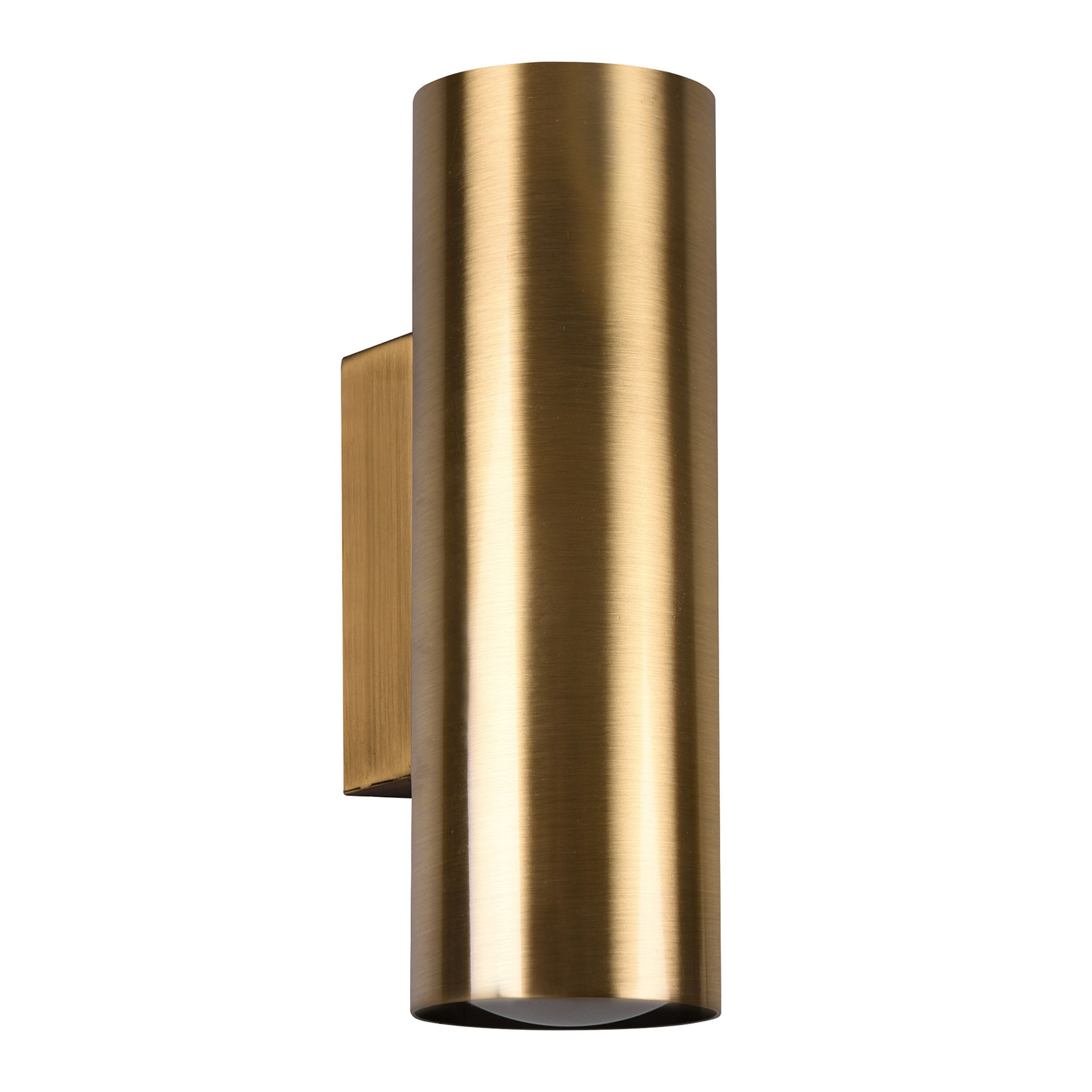 Marley wall light, antique brass, up and down Lights.co.uk