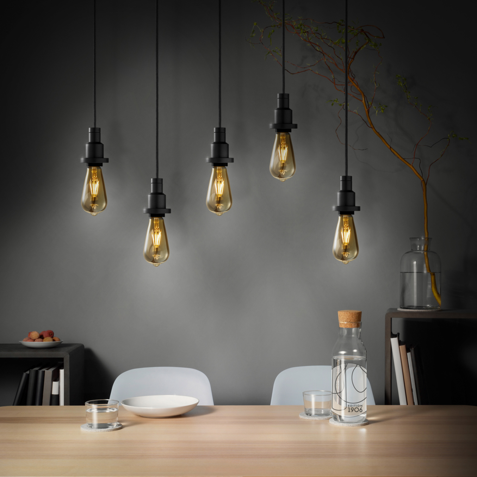 E27 6,5W 824 LED-rustikkpære Vintage Edition 1906