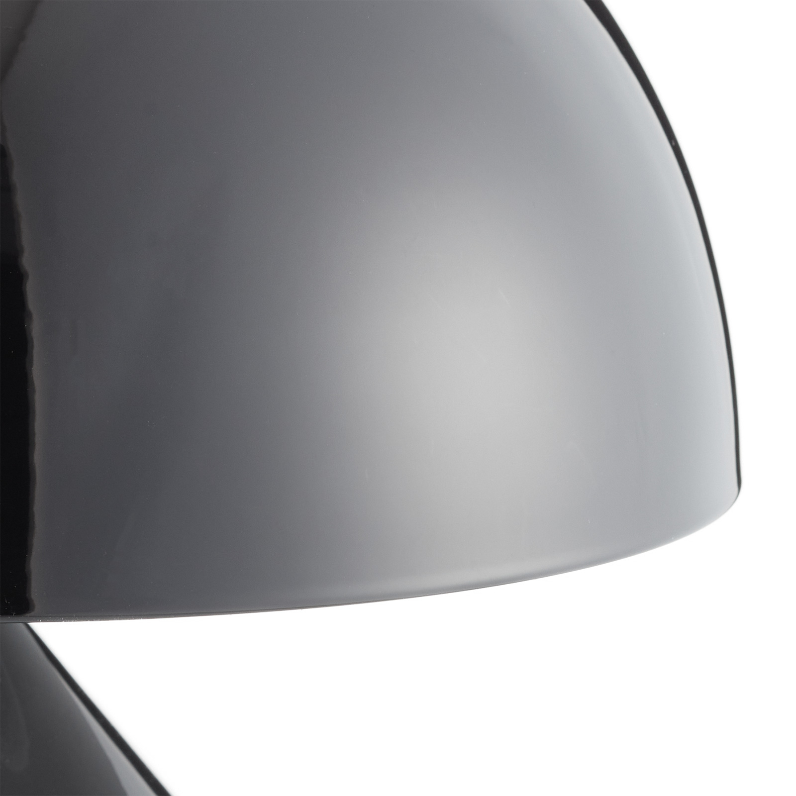 Namizna svetilka Oluce Atollo, aluminij, Ø 25 cm, črna