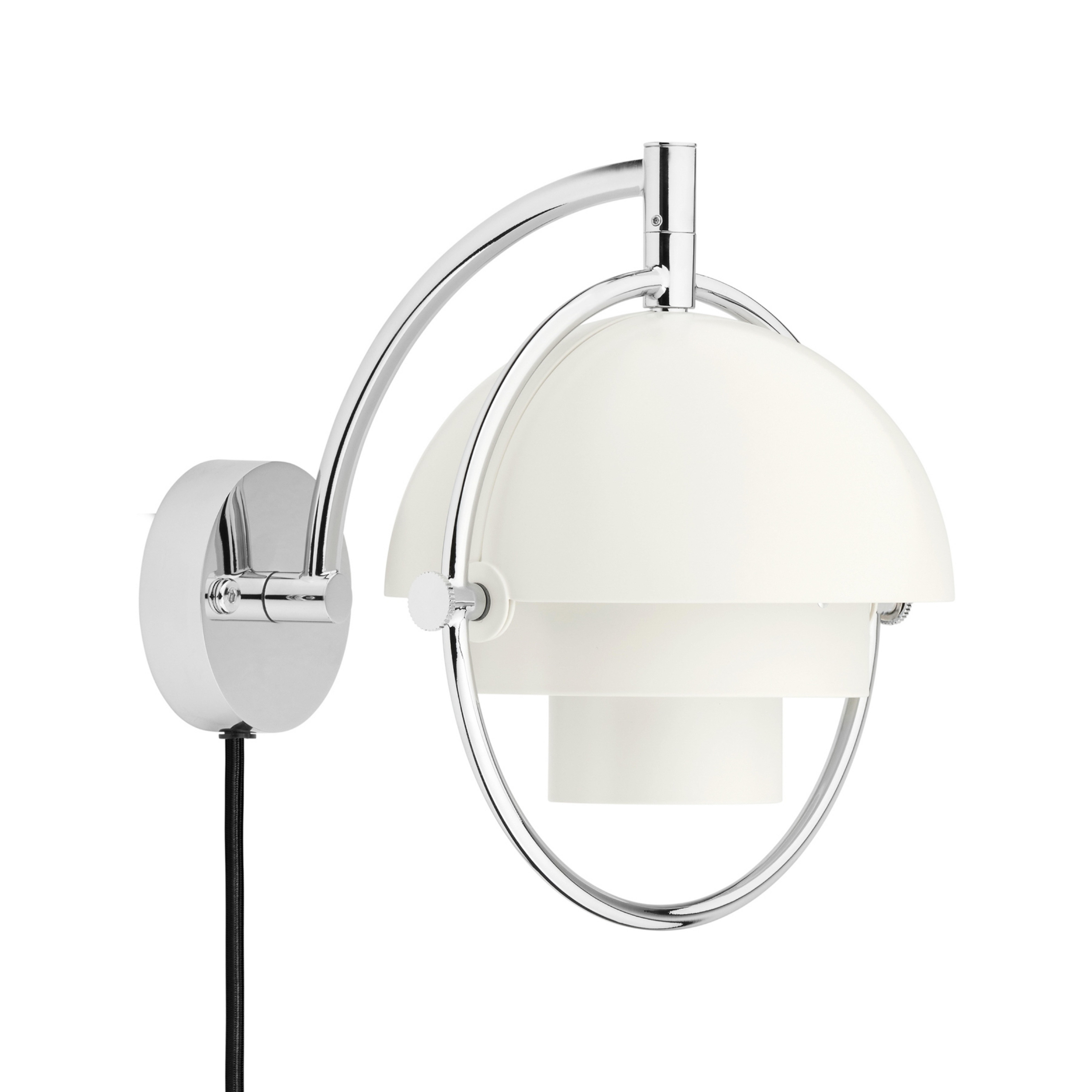 Applique murale Multi-Line chrome/blanc métal G9 - GUBI