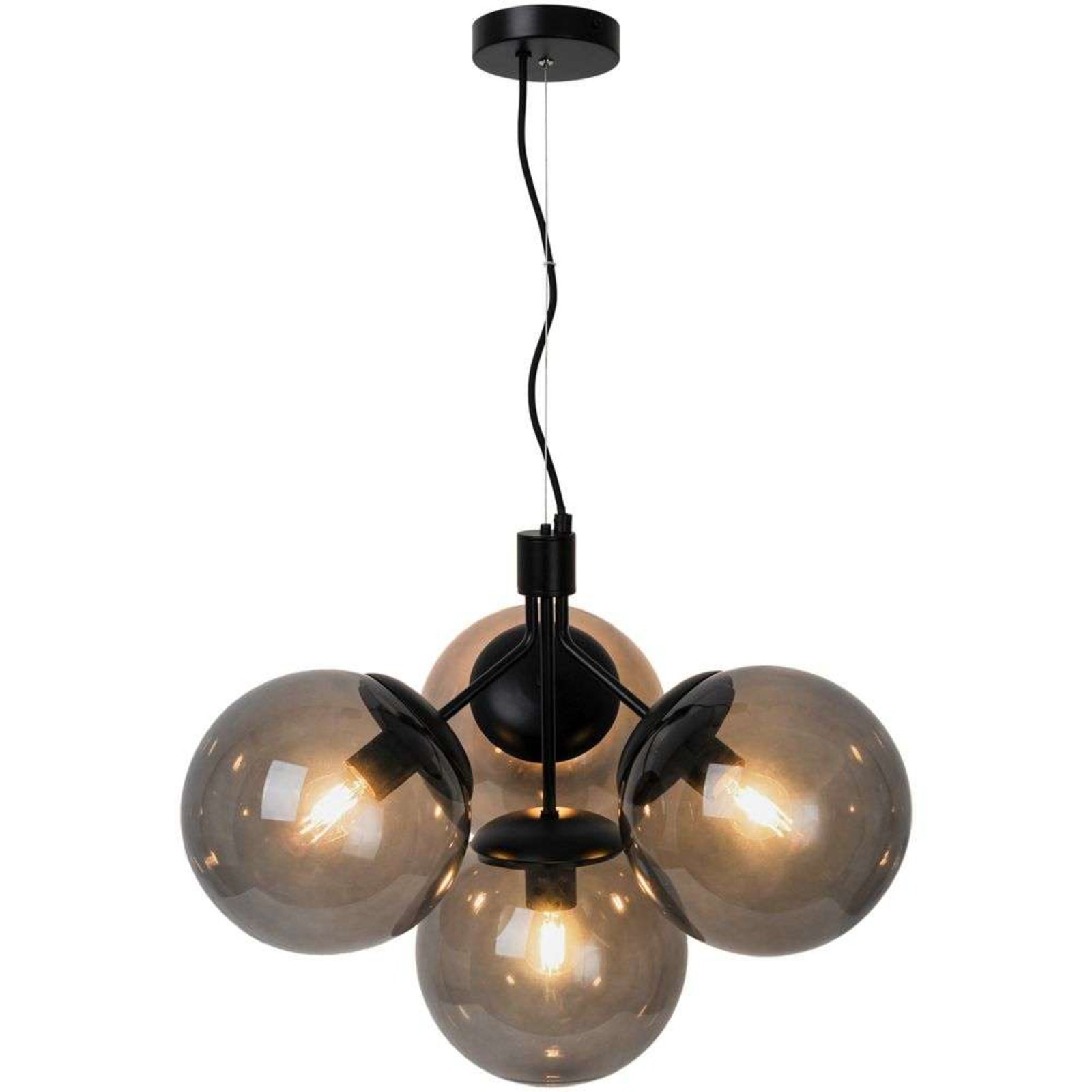 Ivona 4 Lustră Pendul Black - Nordlux