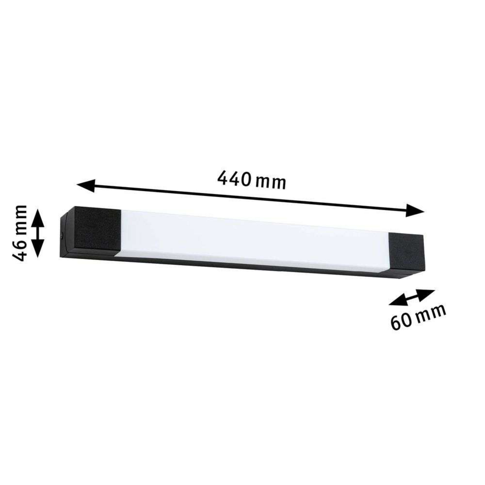 Quasar LED Fali Lámpa 7,5W IP44 Fekete - Paulmann