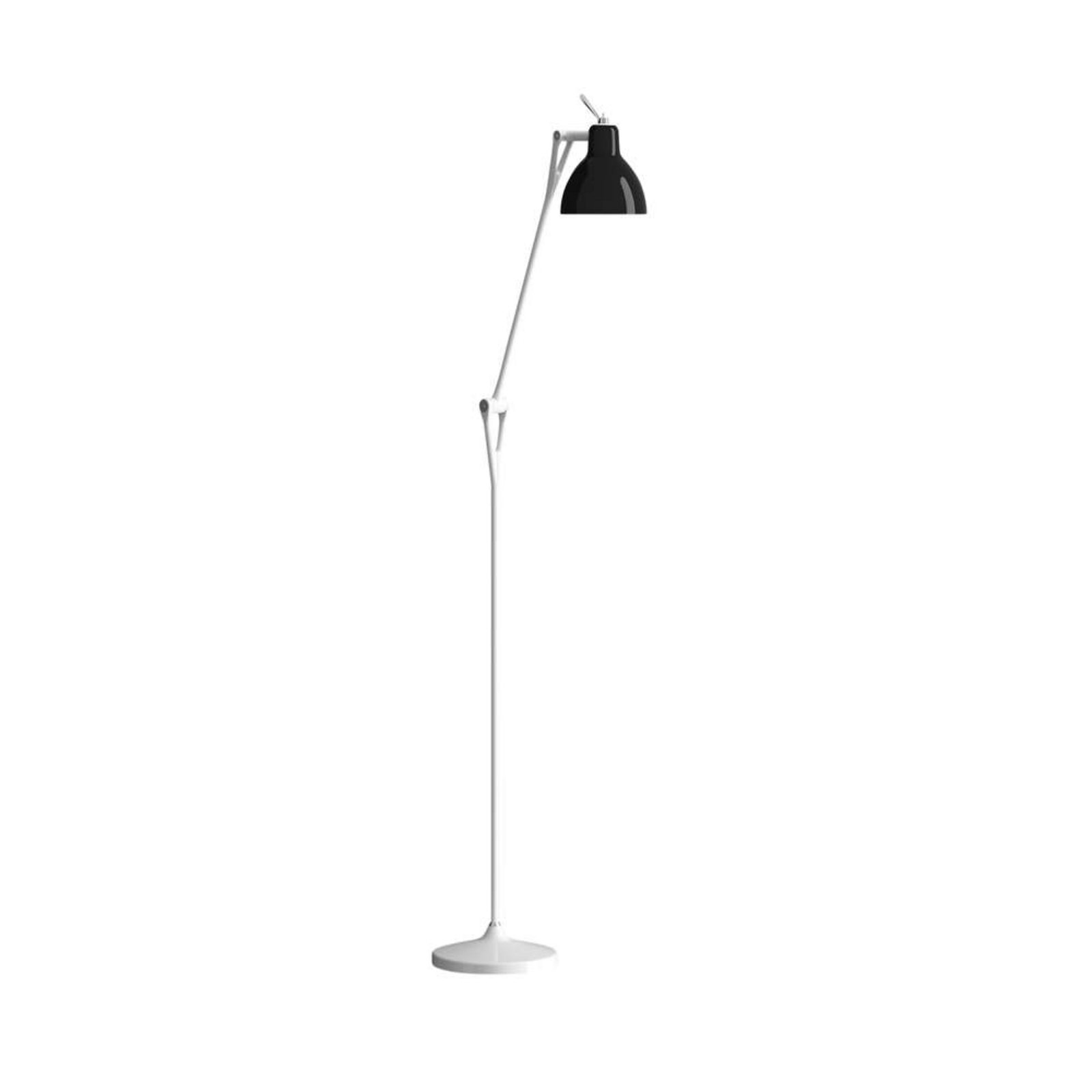 Luxy F1 Floor Lamp White/Black - Rotaliana