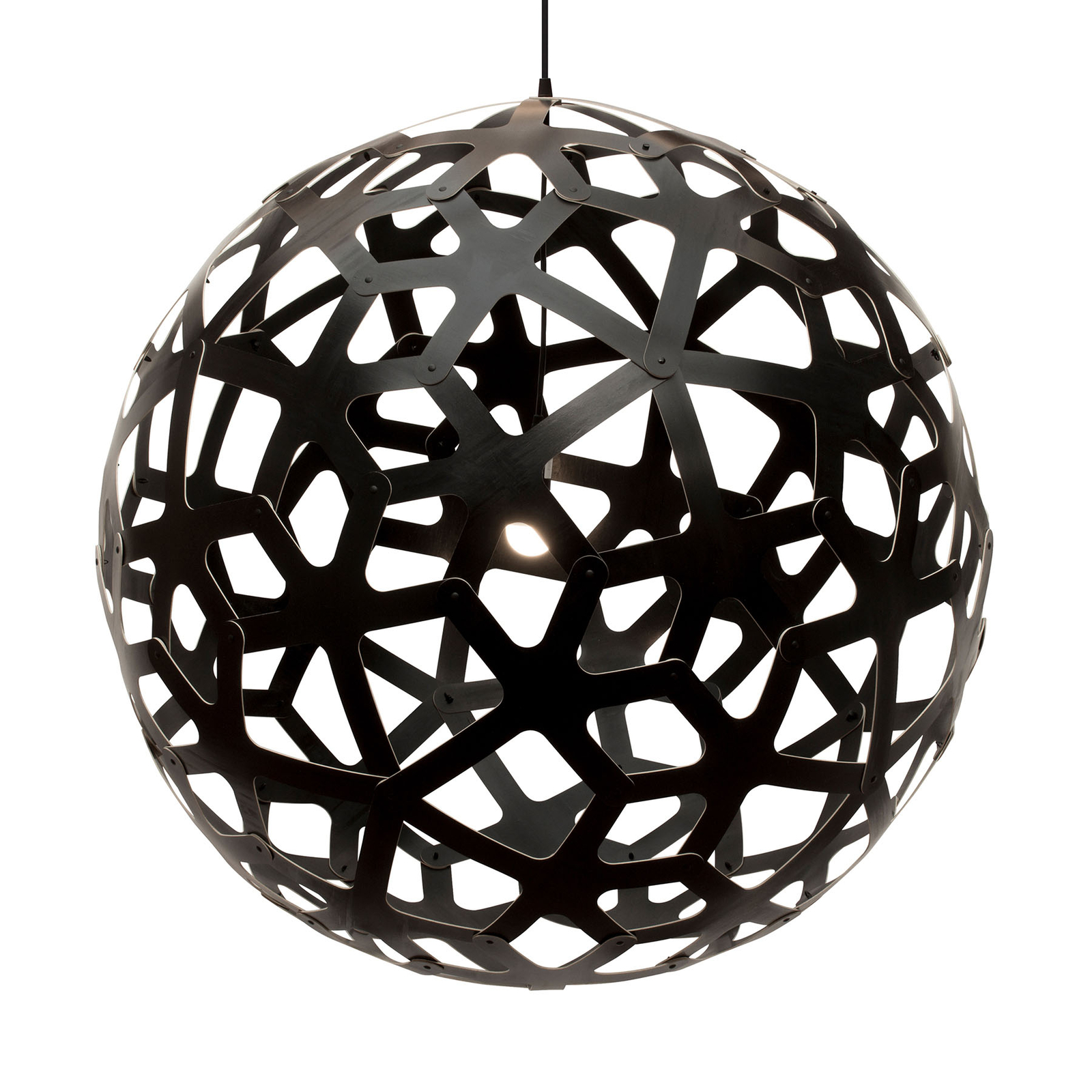 david trubridge Coral Hängelampe Ø 80cm schwarz