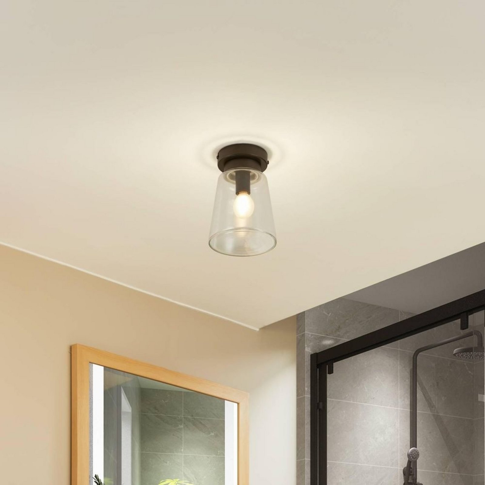Badolo Lampa Sufitowa IP44 Czarny - Lucande
