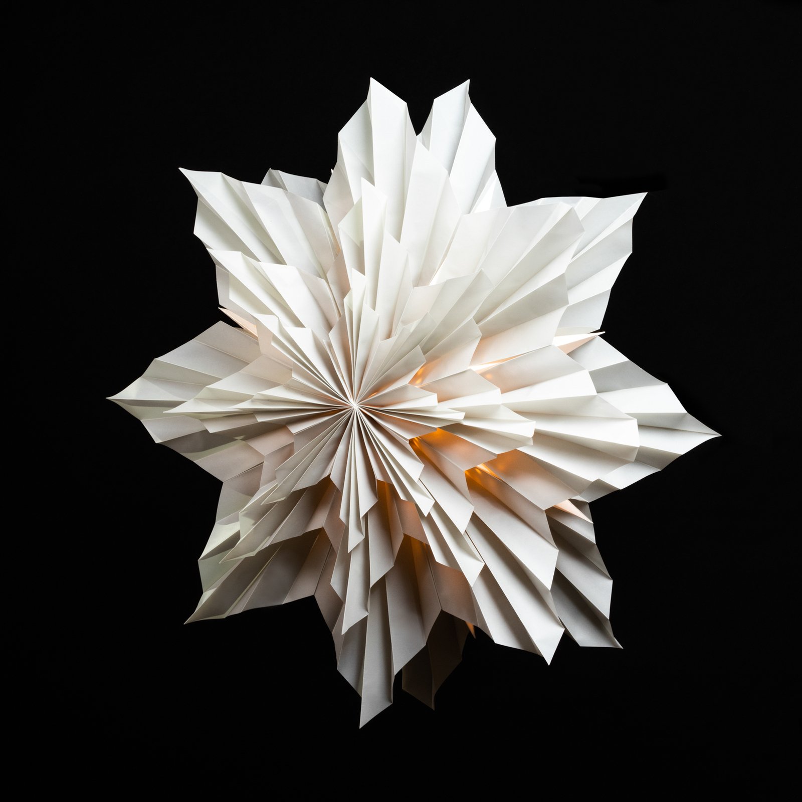 Sterntaler 2024 3D papírová hvězda Ø 60 cm šedá