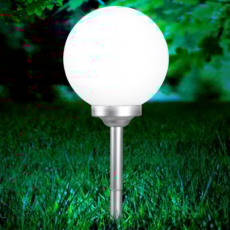 Kugleformet solcellelampe Celyn