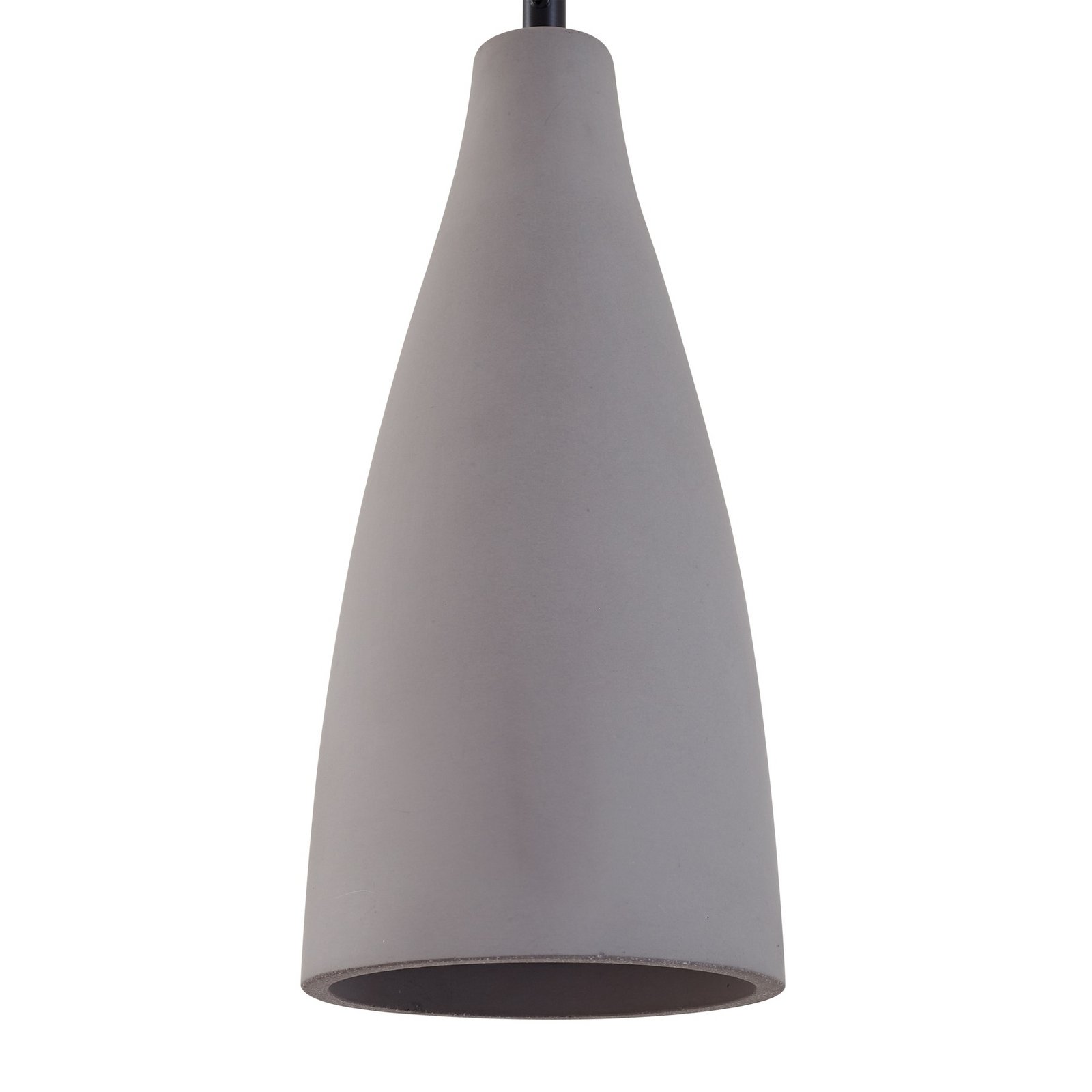 Lindby Lámpara colgante Sanne, gris, hormigón, Ø 15 cm, E27