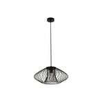 Candeeiro de suspensão Beacon Pheonix Squat, preto, metal, Ø 45 cm