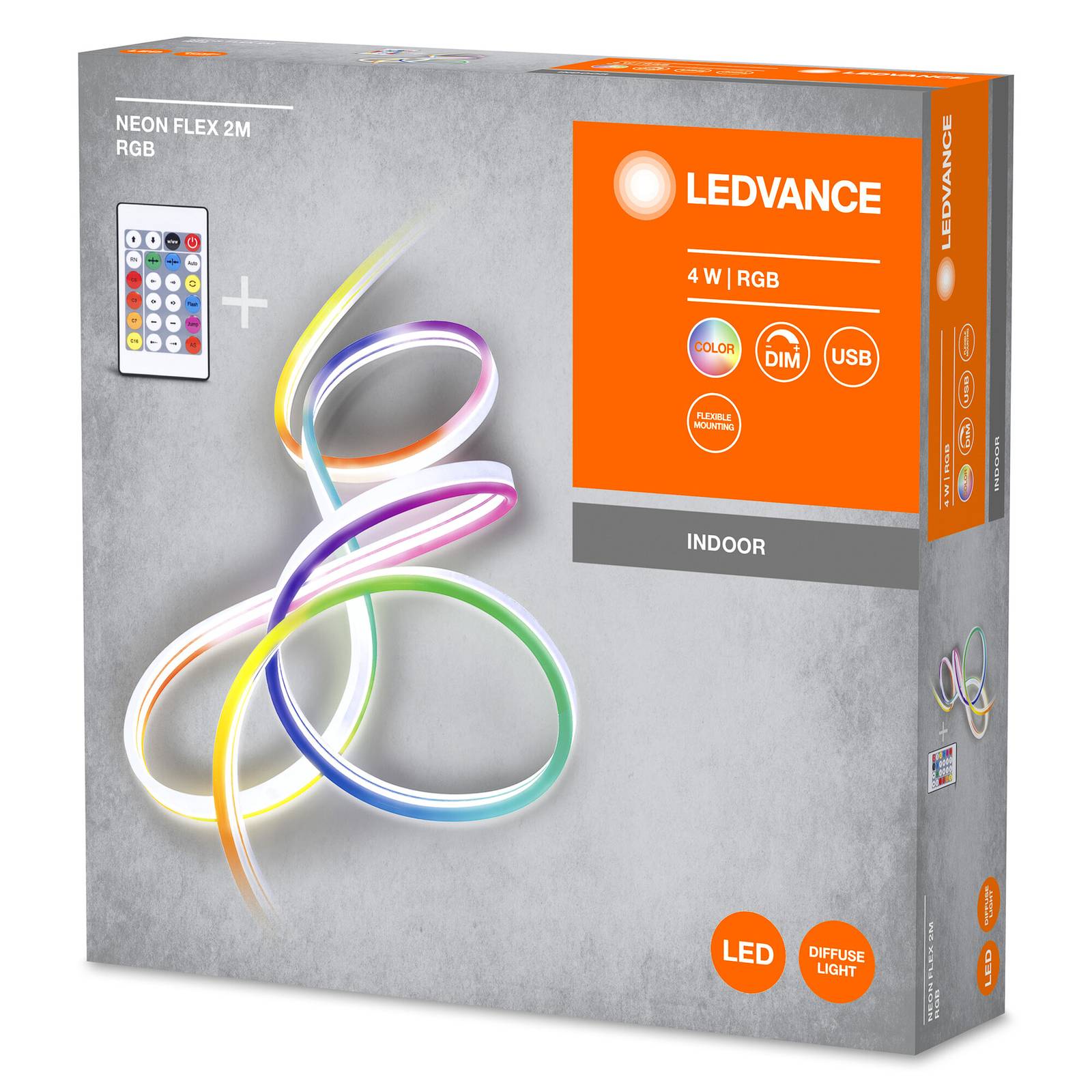 LEDVANCE Neon Flex taśma LED RGB USB 2,1m