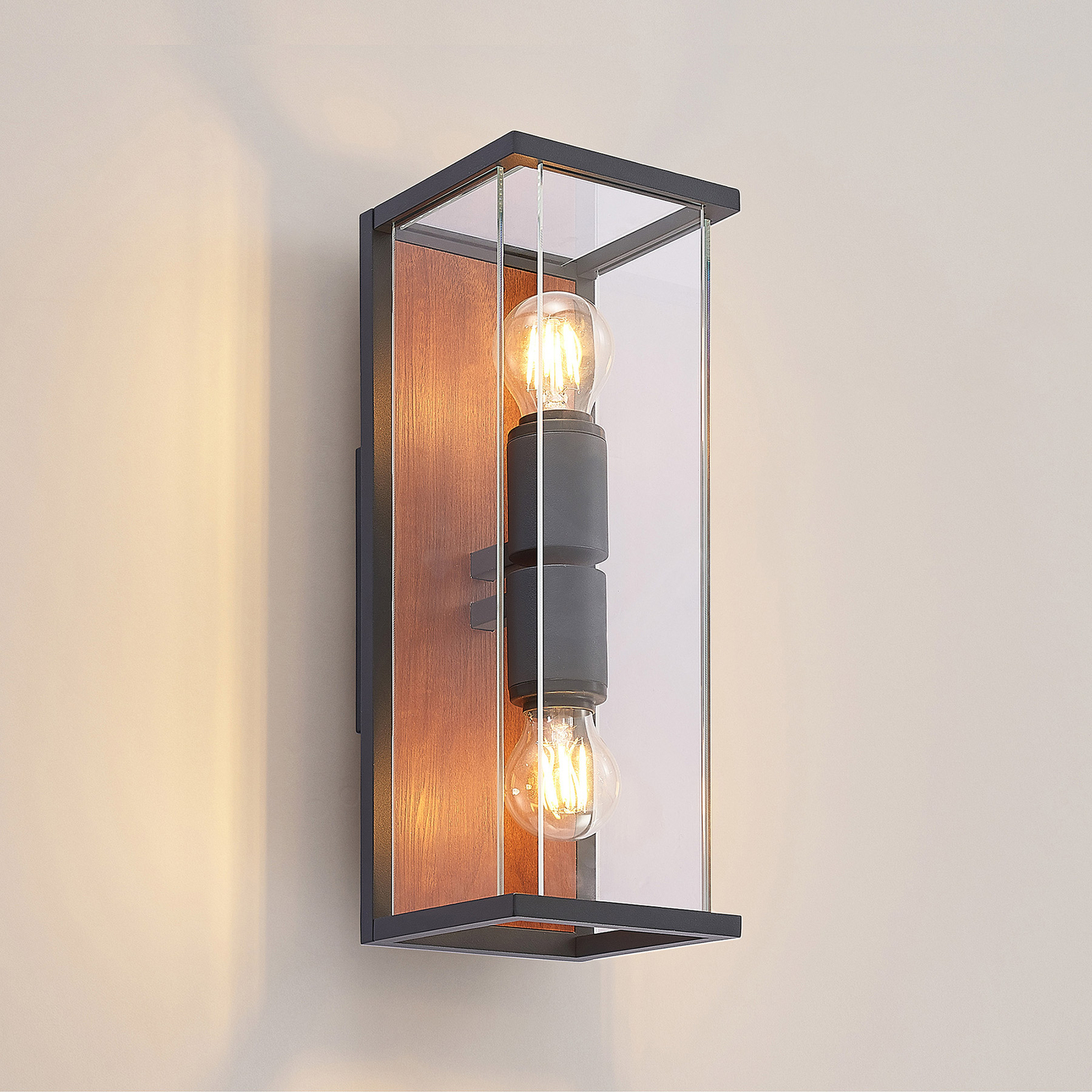 Elwin 2 Buiten Wandlamp - Lucande