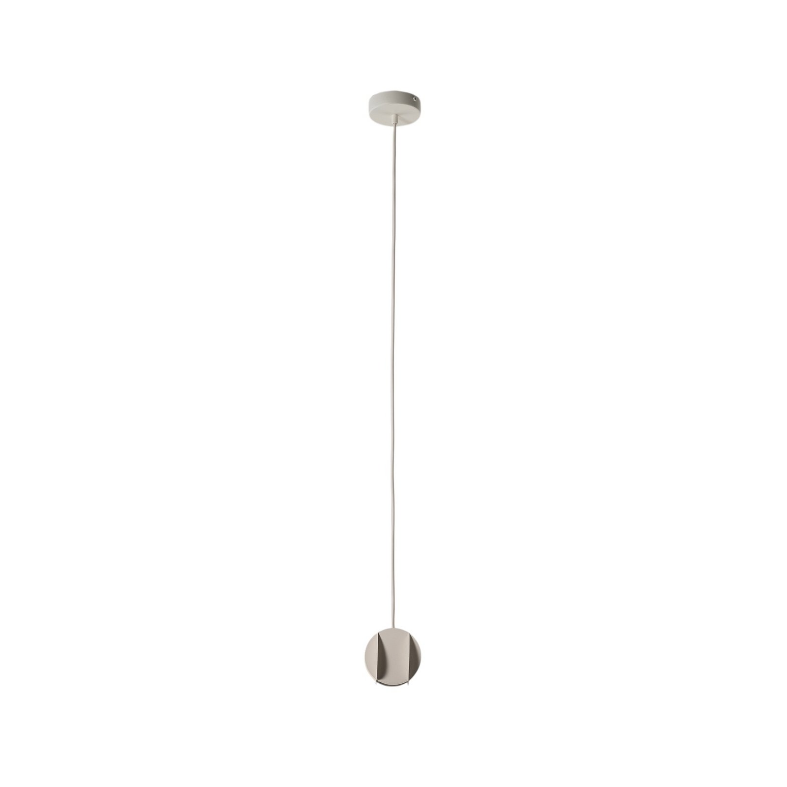 Závěsné svítidlo GAMBIT, krémově bílá, Ø 10 cm, kov, GU10 LED