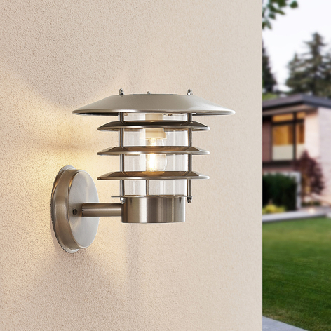 Lindby Dimara zonne-energie LED buiten wandlamp