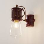Vintagevæglampe C1523, bordeaux