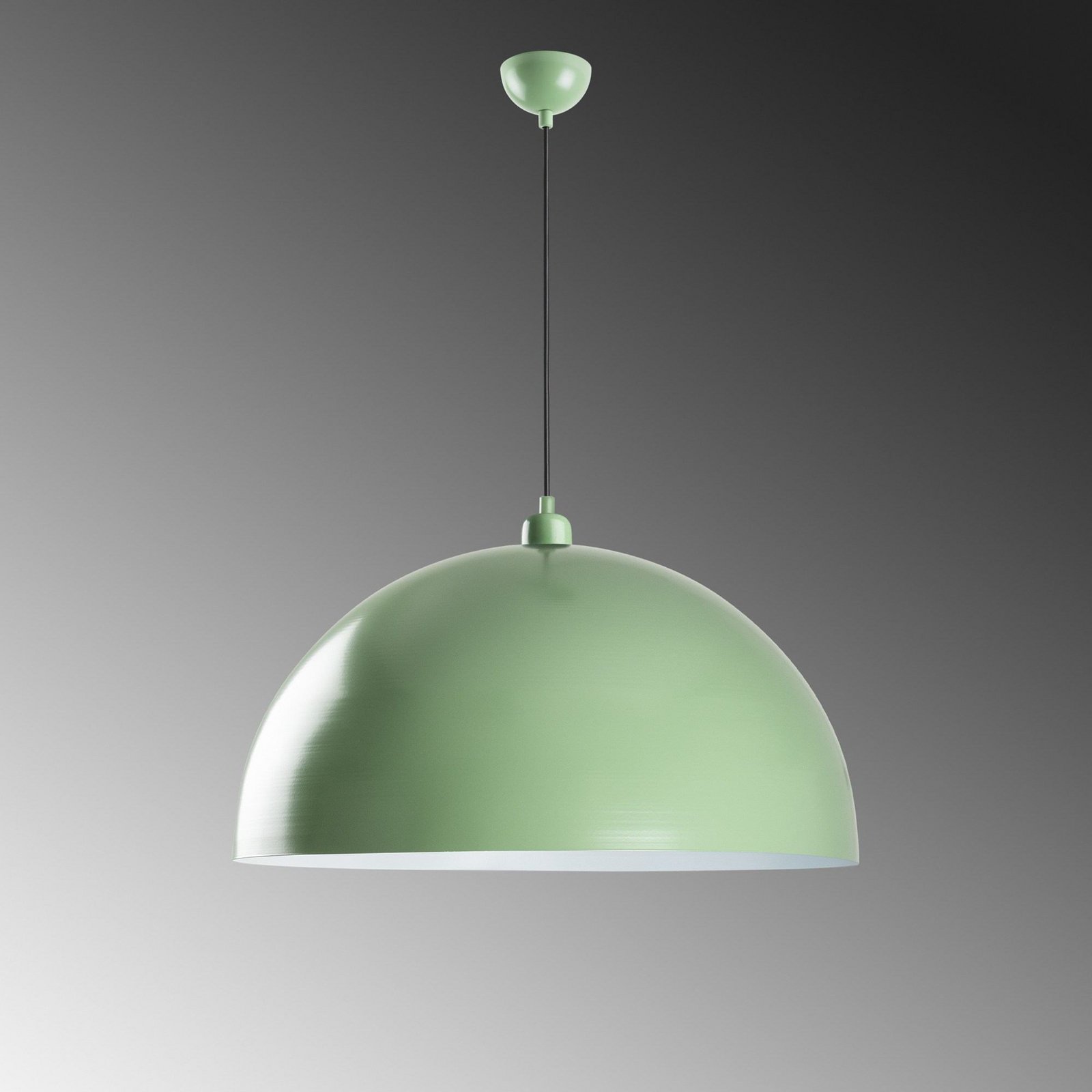 Hängeleuchte Kure, mintgrün, Metall, Ø 60 cm, E27